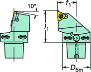 C5-266RFGZ35060-22 CoroThread® 266 Coromant Capto® Toolholder - First Tool & Supply