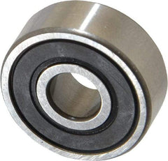 SKF - 1/4" Bore Diam, 3/4" OD, Double Seal Deep Groove Radial Ball Bearing - 9/32" Wide, 1 Row, Round Bore, 261 Lb Static Capacity, 632 Lb Dynamic Capacity - First Tool & Supply