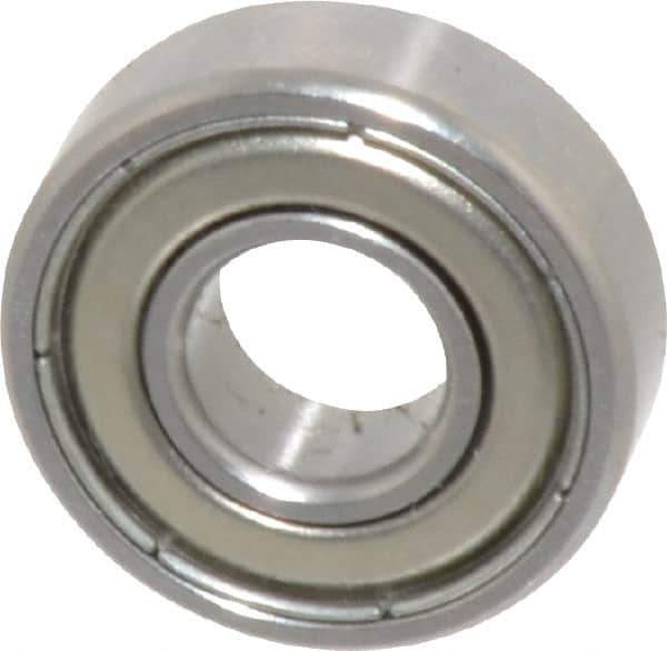 SKF - 1/4" Bore Diam, 5/8" OD, Double Shield Deep Groove Radial Ball Bearing - 0.196" Wide, 1 Row, Round Bore, 139 Lb Static Capacity, 332 Lb Dynamic Capacity - First Tool & Supply