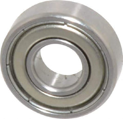 SKF - 1/4" Bore Diam, 5/8" OD, Double Shield Deep Groove Radial Ball Bearing - 0.196" Wide, 1 Row, Round Bore, 139 Lb Static Capacity, 332 Lb Dynamic Capacity - First Tool & Supply