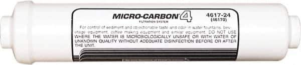 Nu-Calgon - 2.59" OD, 20µ, 6R Micromet Inline Cartridge Filter that Removes Silt, Sediment & Chlorine - 13" Long, Reduces Sediments, Tastes, Odors, Chlorine & Scale - First Tool & Supply