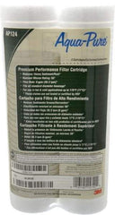 3M Aqua-Pure - 2-1/2" OD, 50µ, Cellulose Fiber Graded-Density Cartridge Filter - 9-3/4" Long, Reduces Dirt & Rust - First Tool & Supply