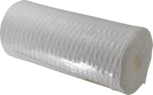 Pentair - 4-1/2" OD, 1µ, Polypropylene String-Wound Cartridge Filter - 9-7/8" Long, Reduces Sediments - First Tool & Supply