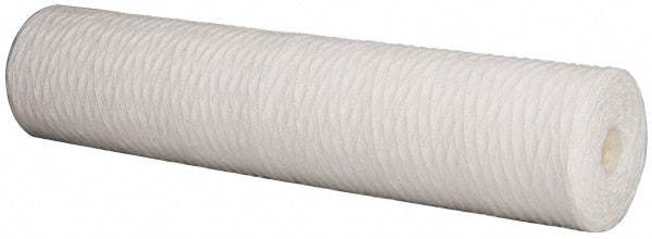 Pentair - 4-1/2" OD, 1µ, Polypropylene String-Wound Cartridge Filter - 20" Long, Reduces Sediments - First Tool & Supply