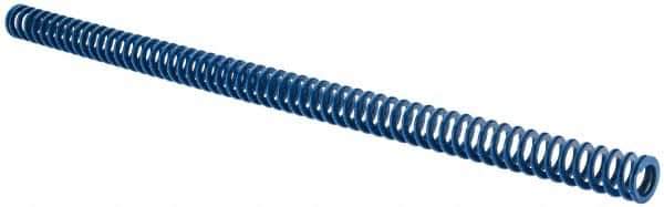 Associated Spring Raymond - 5/8" Hole Diam, 11/32" Rod Diam, 12" Free Length, Blue Die Spring - 96 Lb Max Deflection, 6" Max Deflection, Medium Duty, Chromium Alloy Steel - First Tool & Supply