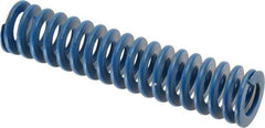 Associated Spring Raymond - 1" Hole Diam, 1/2" Rod Diam, 4-1/2" Free Length, Blue Die Spring - 234 Lb Max Deflection, 2.25" Max Deflection, Medium Duty, Chromium Alloy Steel - First Tool & Supply