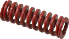 Associated Spring Raymond - 5/8" Hole Diam, 11/32" Rod Diam, 1-3/4" Free Length, Red Die Spring - 108.8 Lb Max Deflection, 0.65" Max Deflection, Medium Heavy Duty, Chromium Alloy Steel - First Tool & Supply