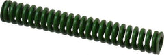 Associated Spring Raymond - 3/8" Hole Diam, 3/16" Rod Diam, 2-1/2" Free Length, Green Die Spring - 43.8 Lb Max Deflection, 0.63" Max Deflection, Extra Heavy Duty, Chromium Alloy Steel - First Tool & Supply