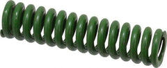 Associated Spring Raymond - 1/2" Hole Diam, 9/32" Rod Diam, 2" Free Length, Green Die Spring - 70 Lb Max Deflection, 0.5" Max Deflection, Extra Heavy Duty, Chromium Alloy Steel - First Tool & Supply