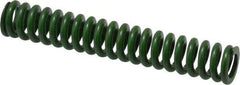 Associated Spring Raymond - 1/2" Hole Diam, 9/32" Rod Diam, 3" Free Length, Green Die Spring - 67.5 Lb Max Deflection, 0.75" Max Deflection, Extra Heavy Duty, Chromium Alloy Steel - First Tool & Supply