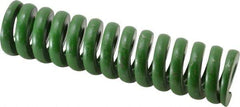 Associated Spring Raymond - 1-1/2" Hole Diam, 3/4" Rod Diam, 6" Free Length, Green Die Spring - 1656 Lb Max Deflection, 1.5" Max Deflection, Extra Heavy Duty, Chromium Alloy Steel - First Tool & Supply