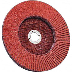 3M - 4-1/2" 50 Grit 7/8" Center Hole Type 27 Ceramic Flap Disc - First Tool & Supply