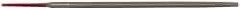 Simonds File - 6" Long, Second Cut, Round American-Pattern File - Double Cut, Tang - First Tool & Supply