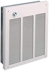 Marley - 208 Volt, 4,000 Watt, 11.1 Amps, 100 CFM, 13,650 Max BTU, Fan Forced Wall Heater - 15-3/4 Wide x 1-3/8 Deep x 19-1/8 High - First Tool & Supply