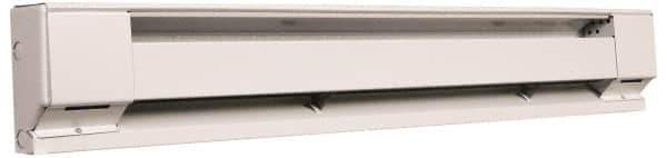 Marley - 48" Long, 277 Volt, 1000 Watt, 3413 BTU, Electric Baseboard Heater - Copper Element, Aluminum Fins, White - First Tool & Supply