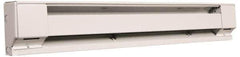 Marley - 48" Long, 277 Volt, 1000 Watt, 3413 BTU, Electric Baseboard Heater - Copper Element, Aluminum Fins, White - First Tool & Supply