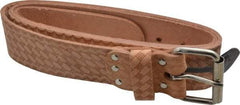 CLC - 29 to 46" Waist Tool Belt - 2" Wide, Natural (Color), Leather - First Tool & Supply