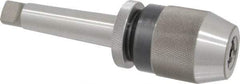 Albrecht - 3MT, 1/32 to 1/2" Capacity, Steel Integral Shank Drill Chuck - Keyless, Taper Shank, 2" Sleeve Diam, 3-3/8" Open Length - Exact Industrial Supply