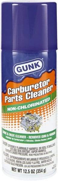 Gunk - Nonchlorinated Carburetor & Parts Cleaner - 15 oz Aerosol Can - First Tool & Supply