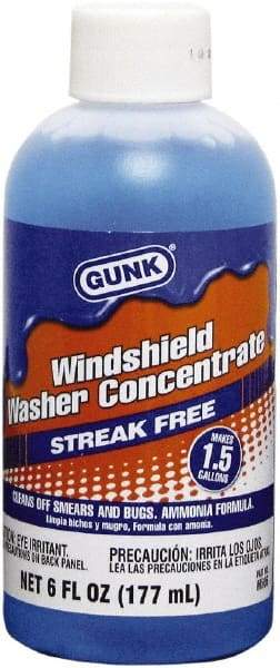 Gunk - Water-Based Solution Windshield Washer Fluid - 6 oz Bottle - First Tool & Supply