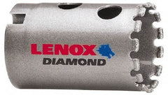 Lenox - 1-1/4" Diam, 1-5/8" Cutting Depth, Hole Saw - Diamond Grit Saw, Continuous Edge - First Tool & Supply