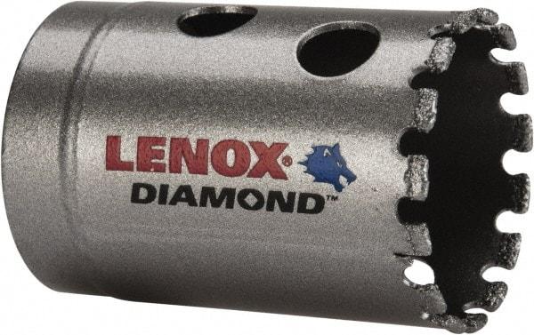 Lenox - 1-3/8" Diam, 1-5/8" Cutting Depth, Hole Saw - Diamond Grit Saw, Continuous Edge - First Tool & Supply