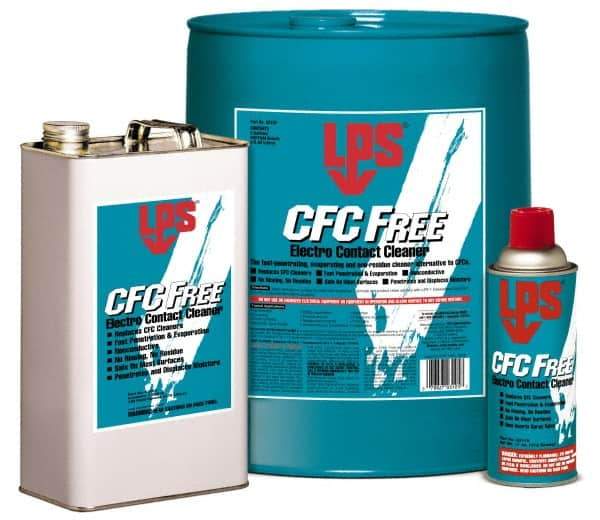 LPS - 55 Gallon Drum Contact Cleaner - 0°F Flash Point, Flammable, Food Grade, Plastic Safe - First Tool & Supply