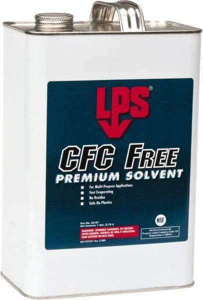 LPS - 1 Gallon Bottle Contact Cleaner - 0°F Flash Point, Flammable, Food Grade, Plastic Safe - First Tool & Supply