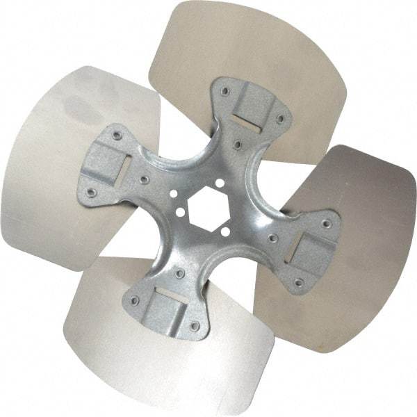 Made in USA - 10" Blade Diam, Commercial Fan Blade - Clockwise Rotation, 4 Blades - First Tool & Supply