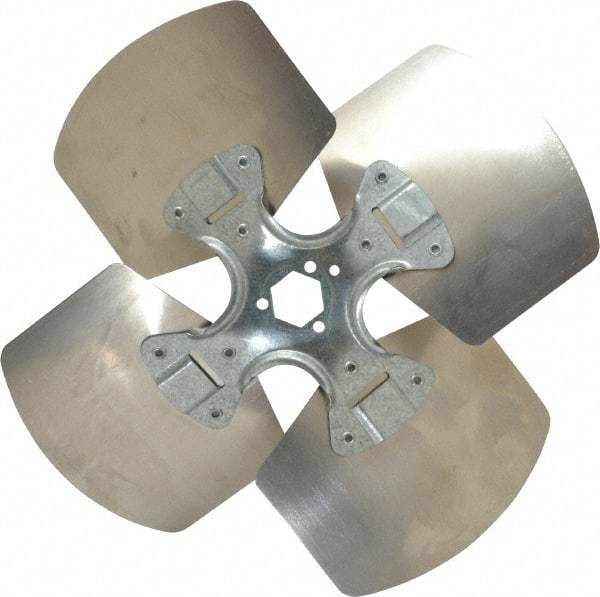 Made in USA - 12" Blade Diam, Commercial Fan Blade - Counterclockwise Rotation, 4 Blades - First Tool & Supply