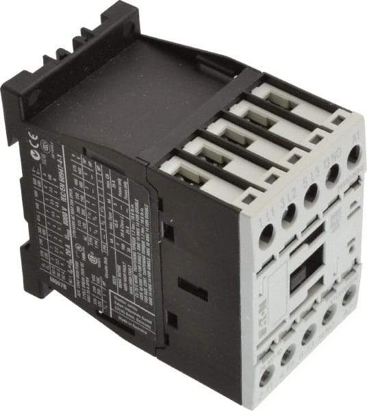 Eaton Cutler-Hammer - 3 Pole, 24 Coil VAC, 20 Amp, Nonreversible Open Enclosure IEC Contactor - 1 Phase hp: 0.25 at 115 V, 0.75 at 200 V, 1 at 230 V, 3 Phase hp: 1.5 at 200 V, 2 at 230 V, 3 at 460 V, 5 at 575 V, 7 Amp Inductive Load Rating Listed - First Tool & Supply