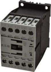 Eaton Cutler-Hammer - 3 Pole, 24 to 27 Coil VDC, 20 Amp, Nonreversible Open Enclosure IEC Contactor - 1 Phase hp: 0.25 at 115 V, 0.75 at 200 V, 1 at 230 V, 3 Phase hp: 1.5 at 200 V, 2 at 230 V, 3 at 460 V, 5 at 575 V, 7 Amp Inductive Load Rating Listed - First Tool & Supply