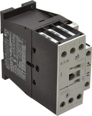 Eaton Cutler-Hammer - 3 Pole, 24 Coil VAC, 40 Amp, Nonreversible Open Enclosure IEC Contactor - 1 Phase hp: 2 at 115 V, 3 at 200 V, 5 at 230 V, 3 Phase hp: 10 at 230 V, 15 at 460 V, 20 at 575 V, 7.5 at 200 V, 25 Amp Inductive Load Rating Listed - First Tool & Supply