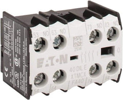 Eaton Cutler-Hammer - 6 to 9 Amp, Contactor Front Mount Auxiliary Contact - For Use with Miniature Contactor and XTRM Miniature Control Relay - First Tool & Supply