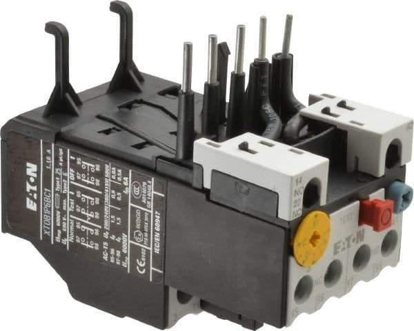 Eaton Cutler-Hammer - 1 to 1.6 Amp, 690 VAC, Thermal IEC Overload Relay - Trip Class 10, For Use with 7-15 A Contactors - First Tool & Supply