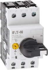 Eaton Cutler-Hammer - 20 Amp, IEC, Open Pushbutton Manual Motor Starter - 45mm Wide x 94mm Deep x 3.6667" High, 15 hp at 600 V & 5 hp at 200 V, CE Approved, CSA Certified, DIN VDE, EN/IEC, UL 508 Type E Compliant & UL Listed - First Tool & Supply