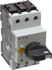 Eaton Cutler-Hammer - 25 Amp, IEC, Open Pushbutton Manual Motor Starter - 45mm Wide x 94mm Deep x 3.6667" High, 15 hp at 480 V, 20 hp at 600 V & 7-1/2 hp at 240 V, CE Approved, CSA Certified, DIN VDE, EN/IEC, UL 508 Type E Compliant & UL Listed - First Tool & Supply