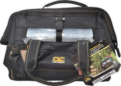 CLC - 16 Pocket Black Polyester Tool Bag - 12" Wide x 8" Deep x 9" High - First Tool & Supply