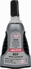 Loctite - 0.14 oz Bottle Clear Instant Adhesive - Series QuickTite, 5 to 30 sec Working Time, 24 hr Full Cure Time, Bonds to Metal & Plastic - First Tool & Supply