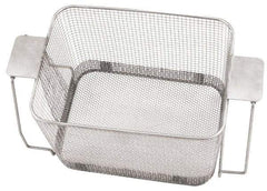 CREST ULTRASONIC - Stainless Steel Parts Washer Basket - 177.8mm High x 215.9mm Wide x 11" Long, Use with Ultrasonic Cleaners - First Tool & Supply