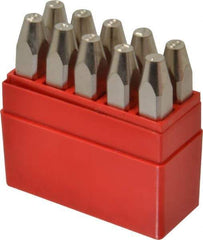 Pryor - 10 Piece, 3/16" Character Steel Stamp Set - Figures, Heavy Duty - First Tool & Supply