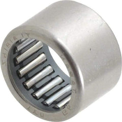 IKO - 0.709" Bore Diam, 2,600 Lb. Dynamic Capacity, 18 x 24 x 16mm, Caged, Open End, Shell Needle Roller Bearing - 0.945" Outside Diam, 0.63" Wide - First Tool & Supply