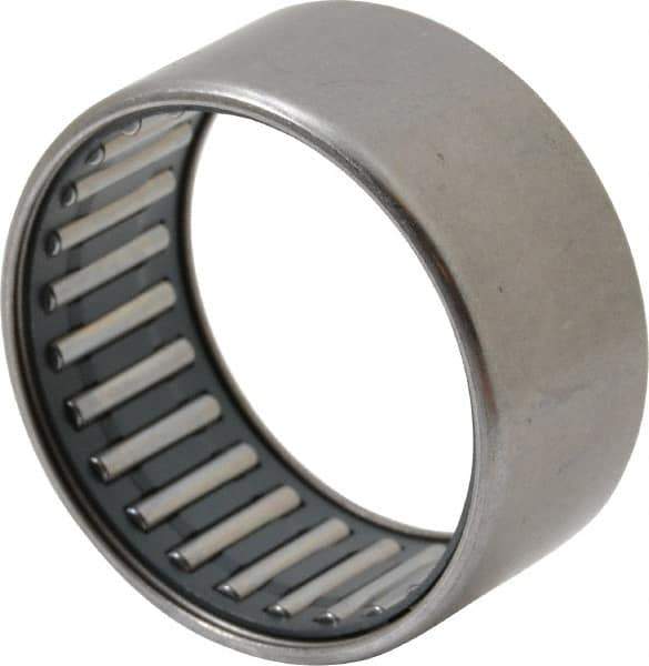 IKO - 1-3/8" Bore Diam, 4,800 Lb. Dynamic Capacity, 1-3/8 x 1-5/8 x 3/4", Caged, Open End, Shell Needle Roller Bearing - 1-5/8" Outside Diam, 3/4" Wide - First Tool & Supply