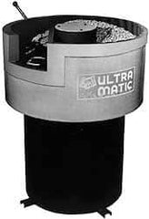 Made in USA - 2 hp, Dry Operation Vibratory Tumbler - 10-1/2" Deep, Dry Operation, - First Tool & Supply