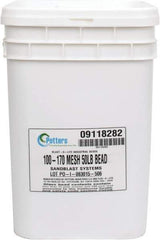 Made in USA - Medium/Fine Grade Smooth Glass Bead - 100 to 170 Grit, 50 Lb Pail - First Tool & Supply