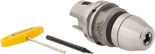 Kennametal - 0.99 to 13mm Capacity, Integral Shank Drill Chuck - Keyless, Modular Connection, 49.5mm Sleeve Diam, 89.99mm Open Length - Exact Industrial Supply