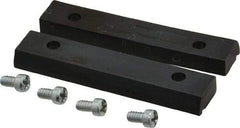 Panavise - 2-1/2" Wide x 1/2" High x 1/4" Thick, V-Groove Vise Jaw - Nylon, Fixed Jaw - First Tool & Supply