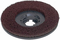 Made in USA - 13" Diam Scrubbing Brush - 11" Machine, 1-1/2" Trim Length, Polypropylene - First Tool & Supply