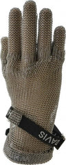 Cut-Resistant Gloves: Size S, ANSI Cut 5, Stainless Steel Mesh Silver