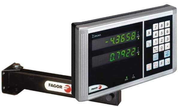 Fagor - 2 Axis, 8" X-Axis Travel, 36" Z-Axis Travel, Turning DRO System - 0.0002", 0.0005", 0.001" Resolution, 5µm Accuracy, LED Display - First Tool & Supply